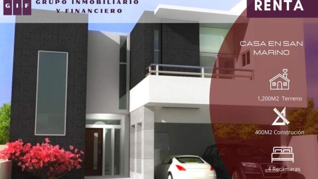 Casa en Renta 4hab Residencial San Marino Tijuana Baja California