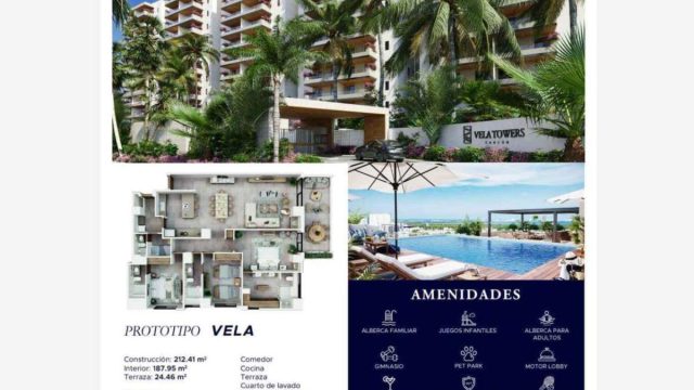 Departamento en Venta Vela Towers Cancun g