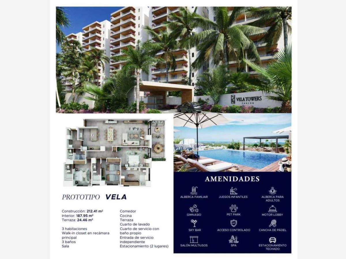 Departamento en Venta Vela Towers Cancun g