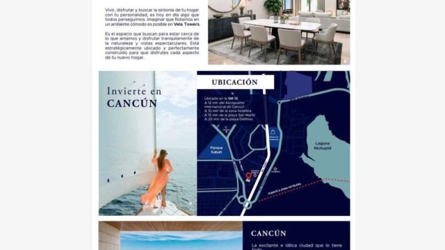 Departamento en Venta Vela Towers Cancun h