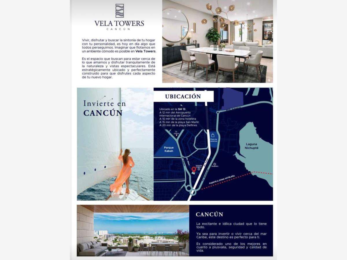 Departamento en Venta Vela Towers Cancun h