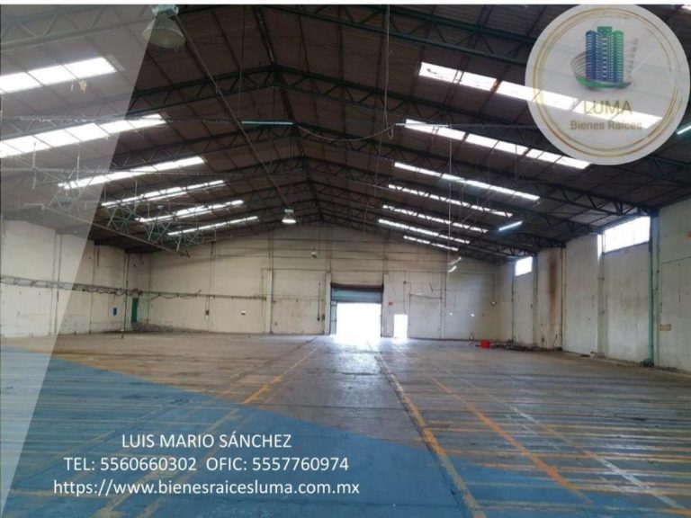 Bodega en Renta cerca del AIFA Santa Lucia 3450M2 Tecámac de Felipe Villanueva Centro