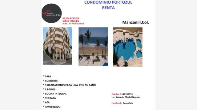 Departamento en Renta en Valle Salagua Manzanillo Colima Mexico 1