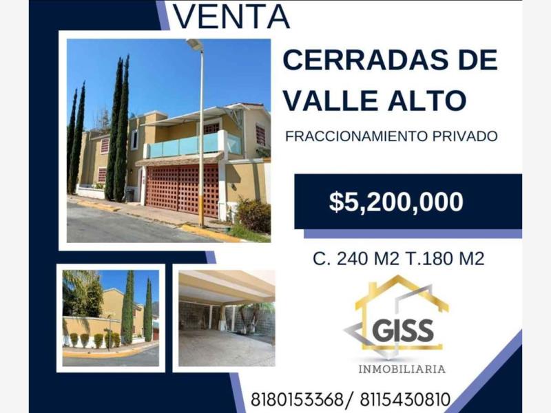 Casa en VENTA en Cerradas de Valle Alto Residencial Monterrey Nuevo Leon 1