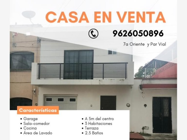 Casa en VENTA en Tapachula Centro Chiapas