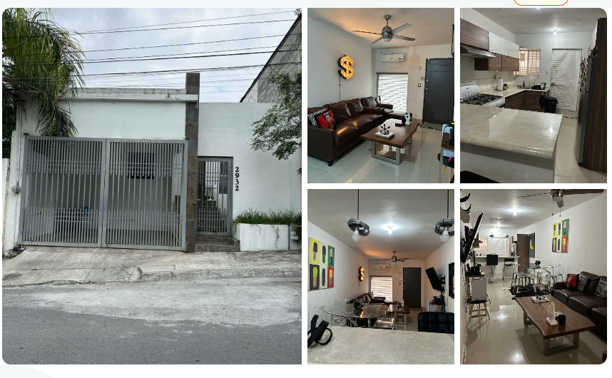 Casa en Renta Amueblada en Altavista Sur Monterrey Nuevo Leon