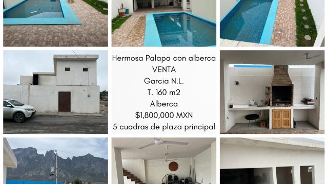 Casa en Venta con Alberca Garcia Nuevo Leon
