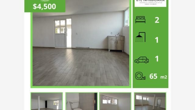 Departamento en Renta en La Magdalena Petlacalco Tlalpan CDMX (2)