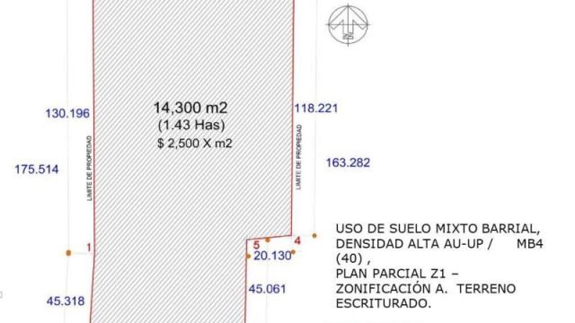 Terreno en Venta en San Francisco 14,300 M2 en Zapopan Jalisco (5)