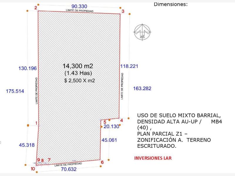 Terreno en Venta en San Francisco 14,300 M2 en Zapopan Jalisco (5)