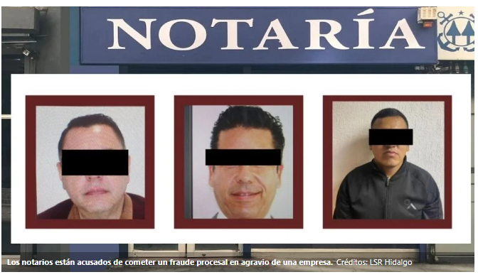 vinculan a proceso notarios