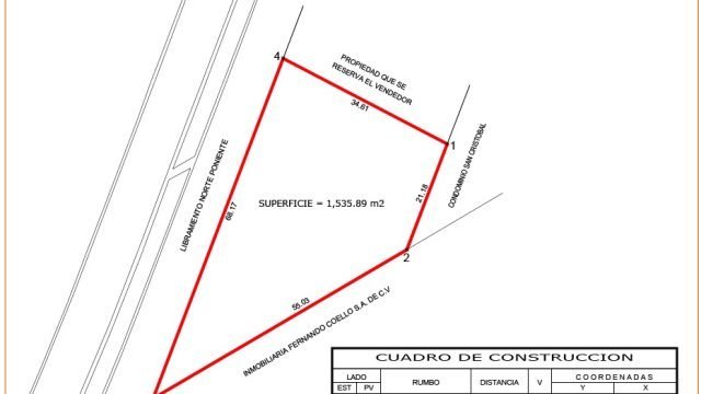 Plano Cuchilla 1535 M2