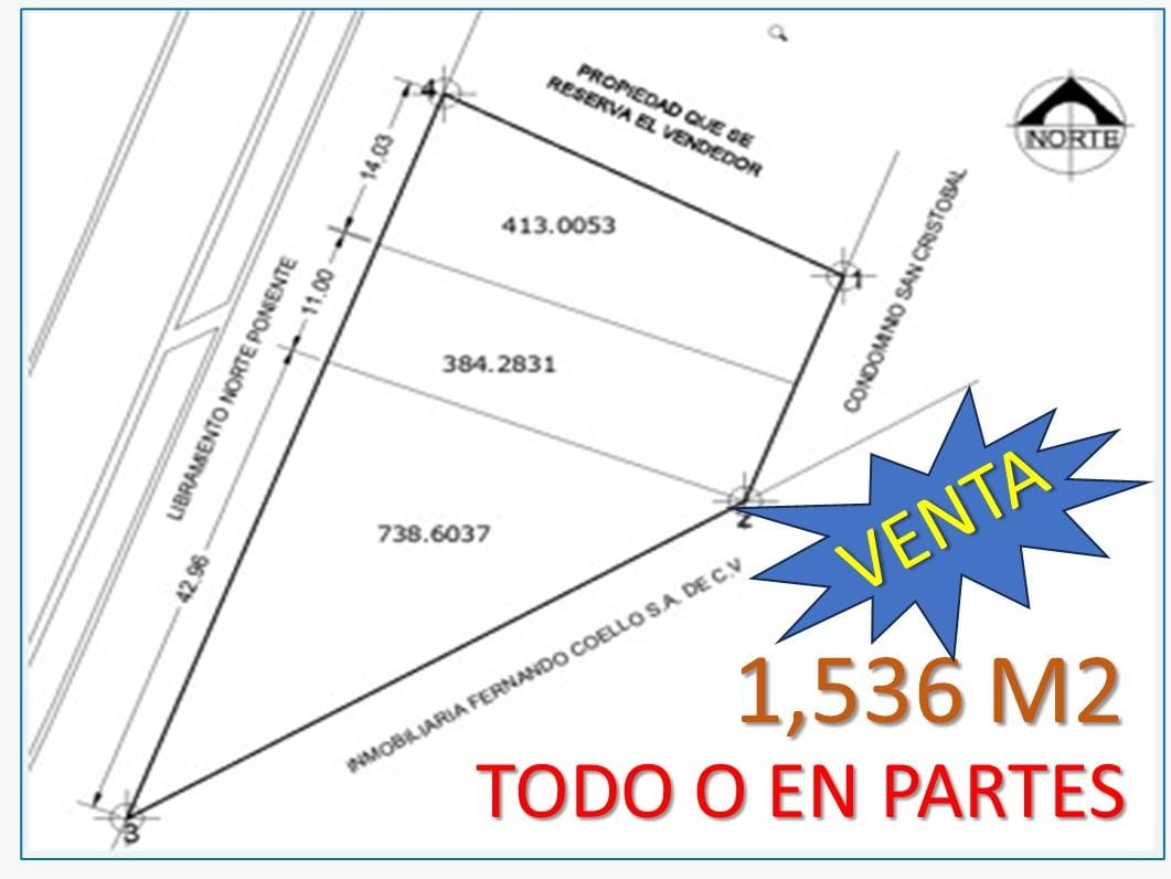 Triangulo en Venta Todo o en Partes