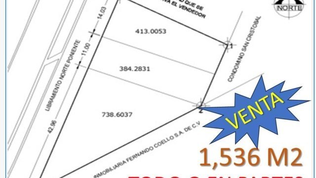 Triangulo en Venta Todo o en Partes