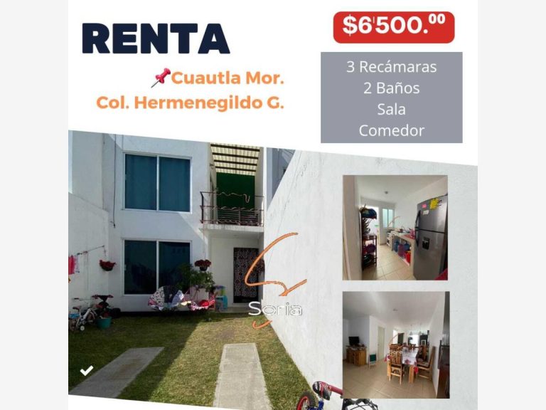 Casa en Renta en Hermenegildo Galeana Cuautla Morelos