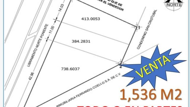 Triangulo en Venta Todo o en Partes