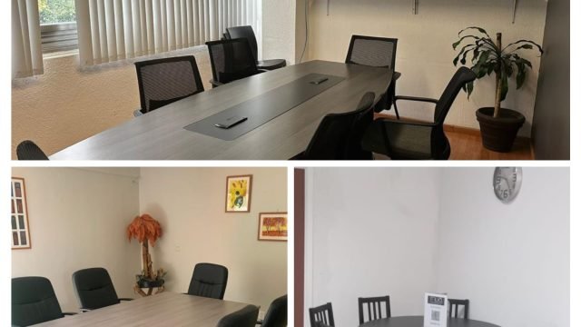 White Elegant Open Office Space Flyer