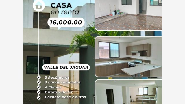 Casa en Renta en Valle del Jaguar Villahermosa Tabasco 2 1