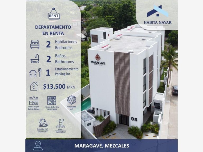 Departamento en Renta en Mezcales Bahia de Banderas Nayarit