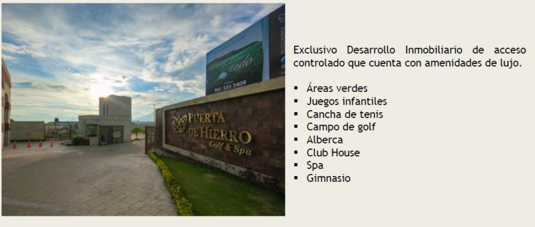 Terrenos Lotes Residenciales en Venta Fracc. PUERTA DE HIERRO en Tuxtla Gutierrez Chiapas