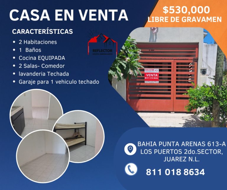 Casa en Venta en Los Puertos Tercer Sector, Juárez, Nuevo León