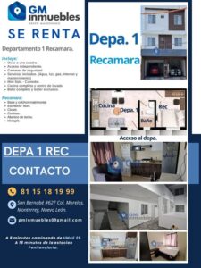 Departamento en Renta San Bernabe Monterrey Nuevo Leon