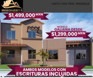 Venta casa en Ampliación el Castillo, Fracc. Magnolia a estrenar, Mazatlan Sinaloa
