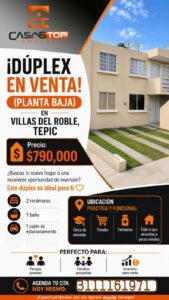 Casa en Venta en Villas del Roble, Tepic Nayarit