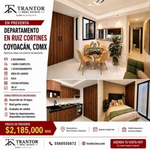 Estrena Depa en Coyoacán | Preventa Exclusiva $2,185,000 | Roof Garden & Estacionamient CDMX
