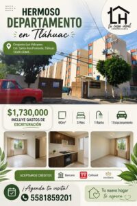 ¡Excelente oportunidad en Tláhuac! Conjunto Los Volcanes con gastos de escrituración ya incluidos. Miguel Hidalgo CDMX