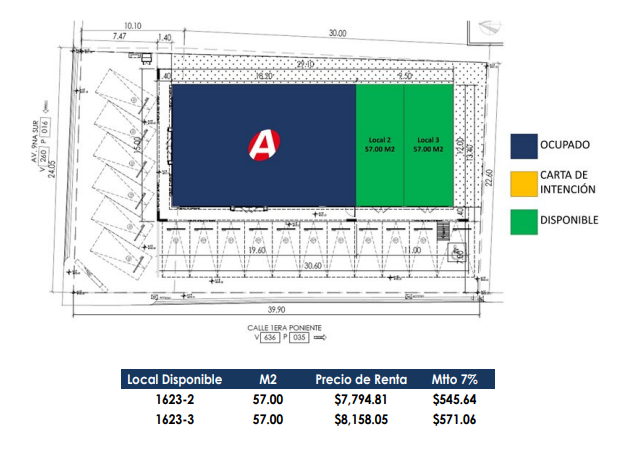 Oficina, Local Comercial en Renta 57 M2 en Cintalapa, Chiapas