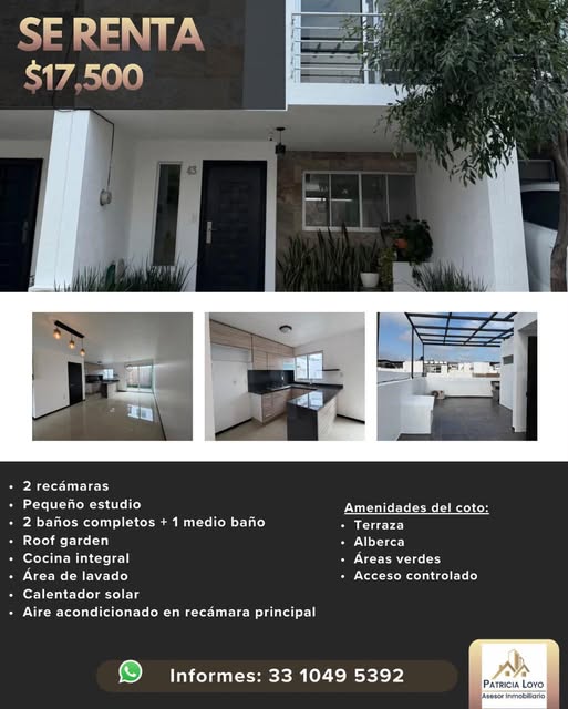 CASA EN RENTA – CAÑADAS SAN LORENZO, Zapopan Jalisco